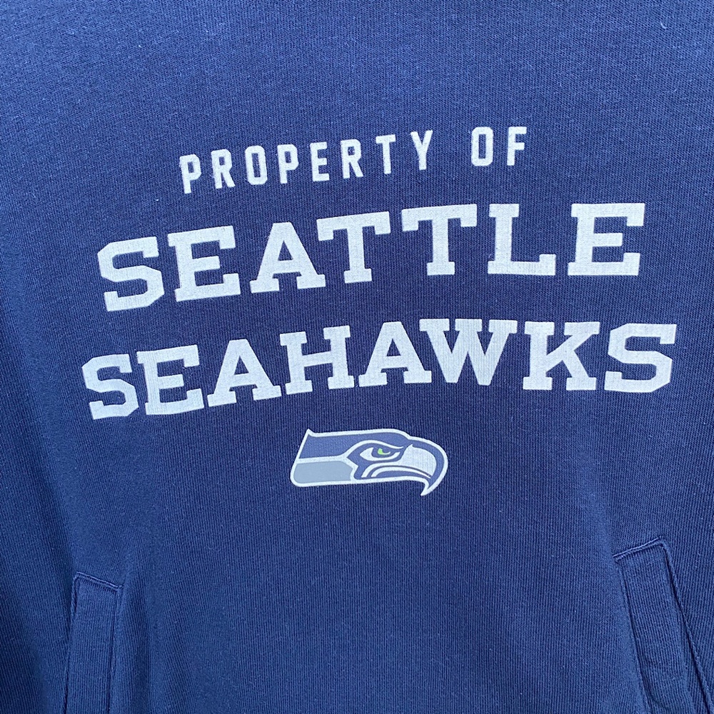Nike Seattle Seahawks Funnel Neck Hooded Sweatshirt, Size Women’s Medium… - Picture 2 of 5